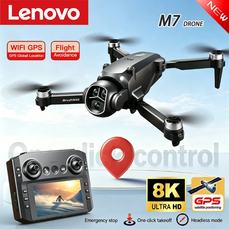 Drone Mapping - Lenovo GPS-Drohne mit drei Kameras, 8K-Aerial-HD,