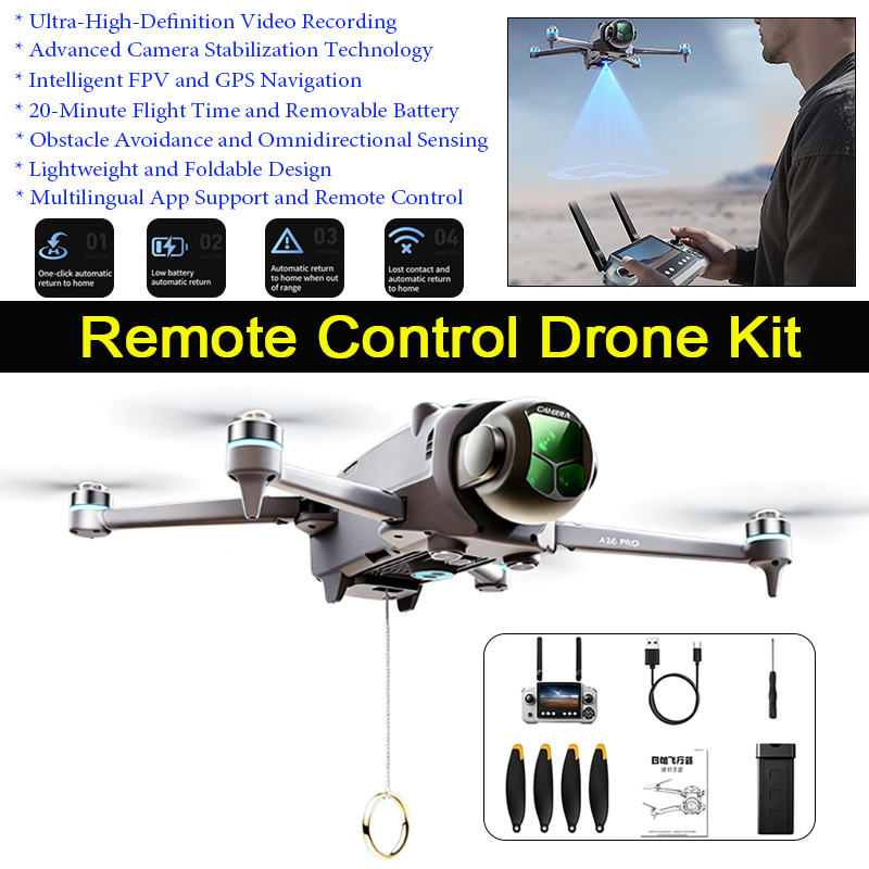 A26 Pro GPS-Drohne mit 4,5-Zol – Drone Thermal Imaging Bewertung und Preis