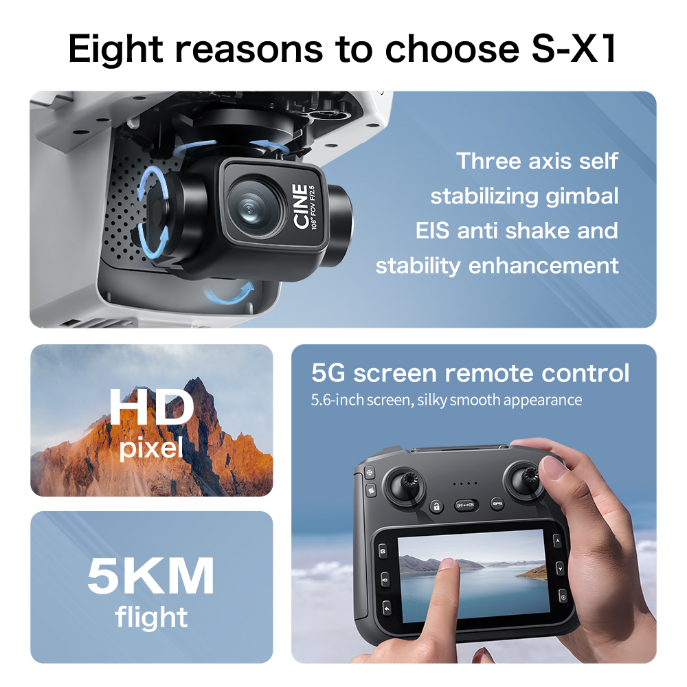 Original S-X1 GPS Faltbarer RC – Drone Mapping Bewertung und Preis